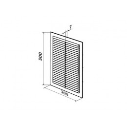 Решетка вентиляционная Seria2 3020 ZERNBERG