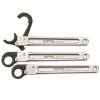 Ключ накидной запирающийся с псевдотрещоткой 17мм TOPTUL