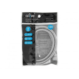 Шланг душевой, SUS/EPDM, 1/2" г-г 150 см, хром, a-five