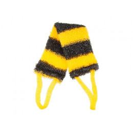 Мочалка банная MASSAGE-LINE "Полосатая кругловязаная"