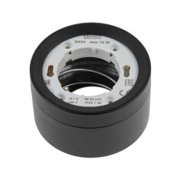 Светильник накладной круг/черный 83*50 GX53 15 Вт LEIDEN ELECTRIC