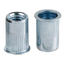 Заклепка резьбовая М6 уменьшенный бортик, белый цинк (250 шт в карт. уп.) STARFIX