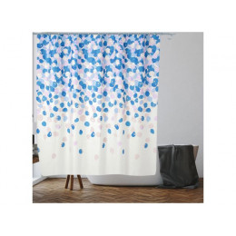 Шторка для ванной (12 колец в комплекте), 180x180 см, Secret, лепестки, PERFECTO LINEA