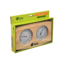 Термометр с гигрометром Банная станция 24,5х13,5х3 см для бани и сауны, "Банные штучки"