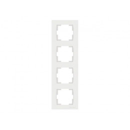 Рамка 4-ая вертикальная белая, RITA, MUTLUSAN