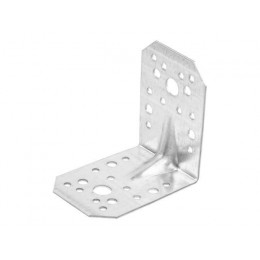 Уголок крепежный усиленный 65х90х90 мм С 2.5 мм белый цинк STARFIX