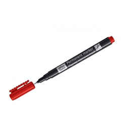 Маркер перманентный OfficeSpace красный, тонкий металл. наконечник, 0,5мм