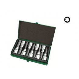 Набор бит TORX 1/2" 9пр. T20-T60 TOPTUL