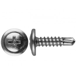 Саморез 4.2х41 мм с прессшайбой, цинк, со сверлом (70 шт в пласт. конт.) STARFIX