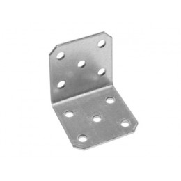 Уголок крепежный равносторонний 40х40х40 мм KUR белый цинк STARFIX