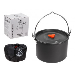 Котелок туристический, 4 л., алюминий, ARIZONE
