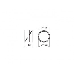 Обратный клапан воздуховода 2121 круглых каналов d=125мм ZERNBERG