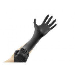 Перчатки нитриловые, р-р S, уп. 100 шт. черные LIBRY