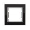 Рамка 1-ая черное стекло ELITRA, MUTLUSAN