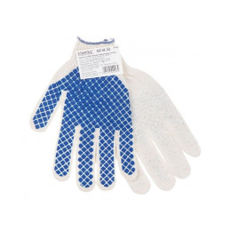 Перчатки х/б с ПВХ (обливная ладонь) 7,5класс STARTUL