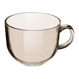 Кружка-бульонница стеклянная, 400 мл, Amber, PERFECTO LINEA