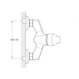 Смеситель для душа D40-A, серия 630 ECONOCE