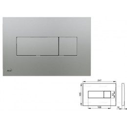 Кнопка управления для систем инсталляций (Хром-матовая), Alcaplast