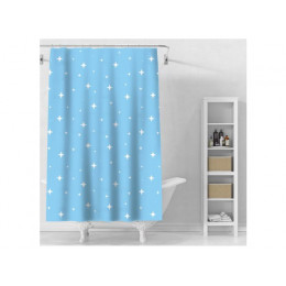 Шторка для ванной (12 колец в комплекте), 180x180 см, Secret, звездное небо, PERFECTO LINEA