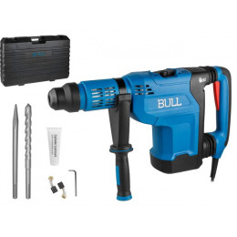 Перфоратор BULL BH 5001 в чем. 1500 Вт, 5-15 Дж, 50 мм, 2 реж. + 1 зуб., 1 сверло, SDS-max, рег. об.