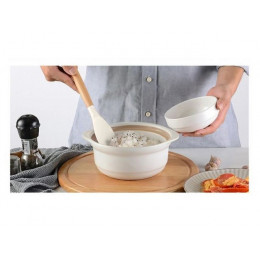 Ложка кулинарная, EcoVillage, белая, PERFECTO LINEA