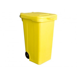 Контейнер для мусора пластик. 120л (желтый)
