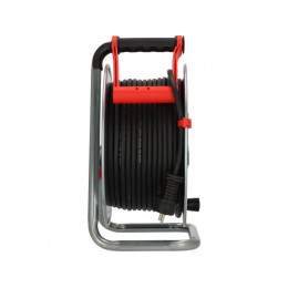 Удлинитель на катушке 50м (3 роз., 3.3кВт, метал. катушка, резин. кабель, с/з) Brennenstuhl Garant