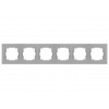 Рамка 6-ая горизонтальная серая, RITA, MUTLUSAN