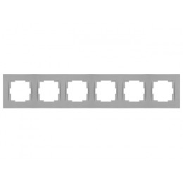Рамка 6-ая горизонтальная серая, RITA, MUTLUSAN