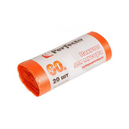 Пакеты для мусора суперпрочные, 60 л, 20 шт., PERFECTO LINEA