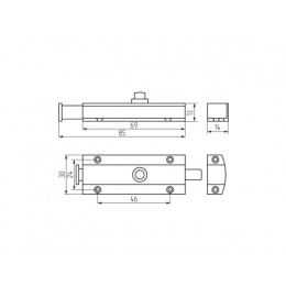 Защелка автомат, золото STARFIX