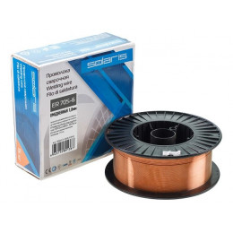 Проволока сварочная омедненная ER 70S-6 ф1,0мм (катушка D300 15 кг) SOLARIS
