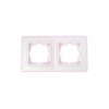 Рамка 2-местная белая, Уют, BYLECTRICA