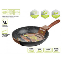 Сковорода ф 28х5.5 см, алюм., антиприг. покр., серия Hardy, PERFECTO LINEA