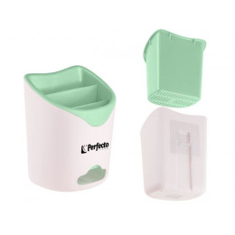 Подставка для столовых приборов, бело-мятная, PERFECTO LINEA