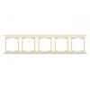 Рамка 5-ая горизонтальная кремовая, DARIA, MUTLUSAN