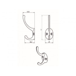 Крючок-вешалка №24 полимер STARFIX