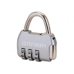 Замок навесной  ВС1К-35/4 (HA806) CP серебро кодовый d=4мм АЛЛЮР