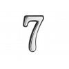 Цифра дверная АЛЛЮР БОЛЬШАЯ пластик "7" хром