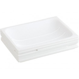 Мыльница WEATHERED SAND, белая, PERFECTO LINEA