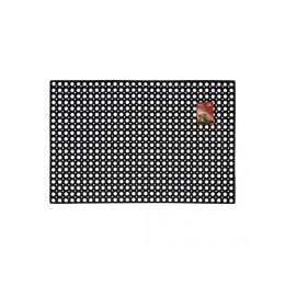 Коврик придверный ячеистый, грязесборный, 80х120х1,6 см, черный, VORTEX