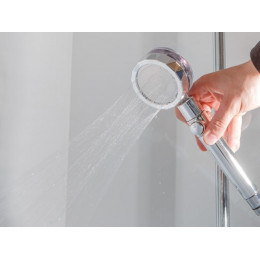 Душевая лейка с кнопкой подачи воды + фильтр, 1-функц., AV Engineering