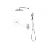 Душевая система (Lt) D35, серия Lotus хром, a-five
