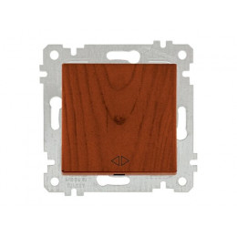 Выключатель промежуточный многопозиционный (скрытый, без рамки, пруж. зажим) вишня, RITA, MUTLUSAN