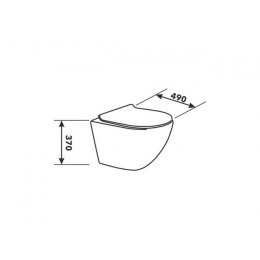 Унитаз подвесной AV Engineering, COMFORT