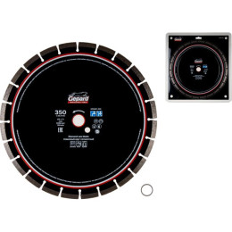 Алмазный круг 350х20/25.4 мм по бетону сегмент. GEPARD