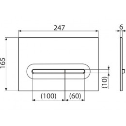 Кнопка управления для скрытых систем инсталляции, Linka (белый-мат), Alca