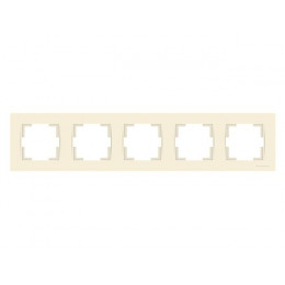 Рамка 5-ая горизонтальная кремовая, RITA, MUTLUSAN