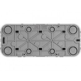 Розетка 3-ая (открытая, б/з) белая, Bailly, LEIDEN ELECTRIC