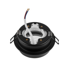 Светильник встраиваемый круг/черный 105*44 GX53 15 Вт LEIDEN ELECTRIC